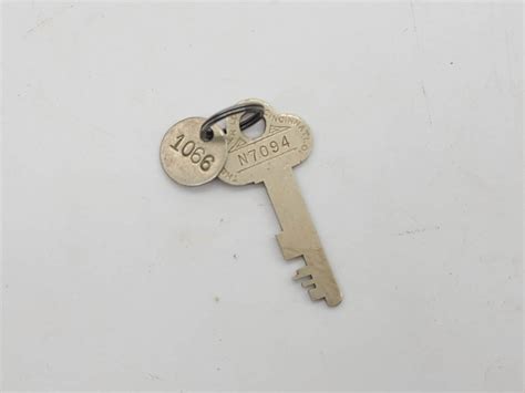 Rare Antique Mosler safe lock safe deposit box Key 